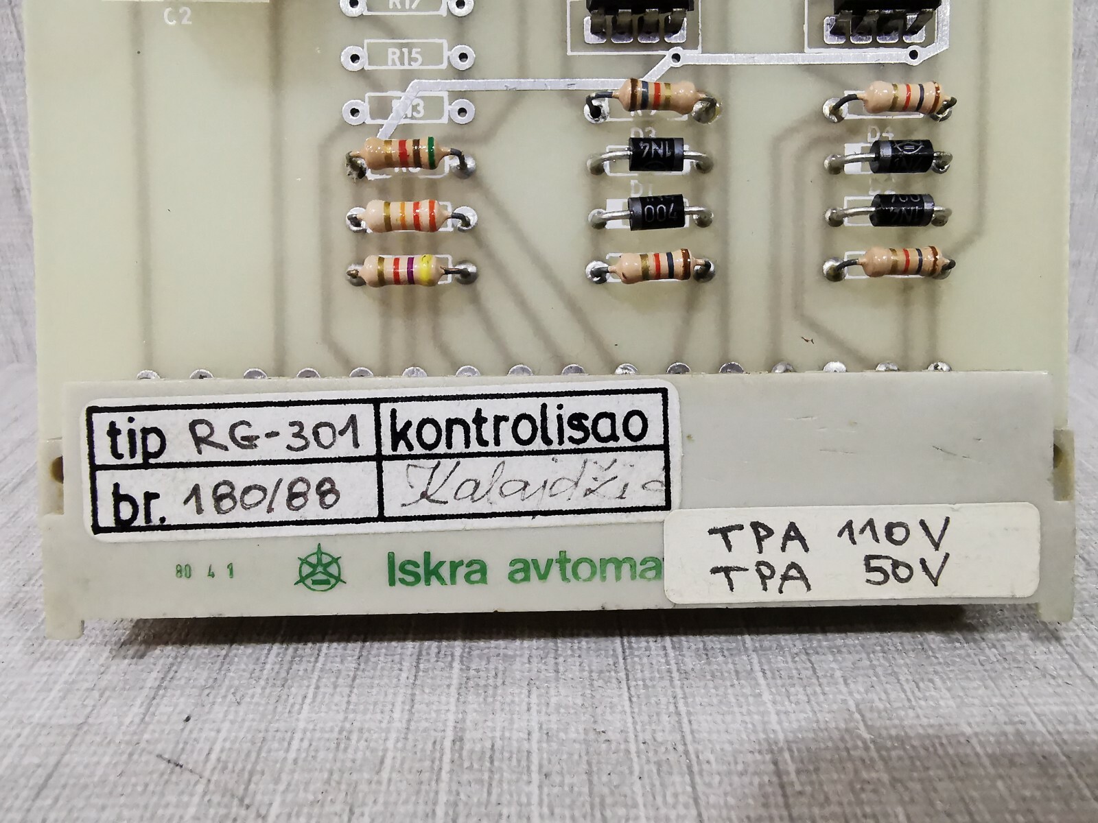 Iskra RG-301 Iskra RG-301 Control Board 2