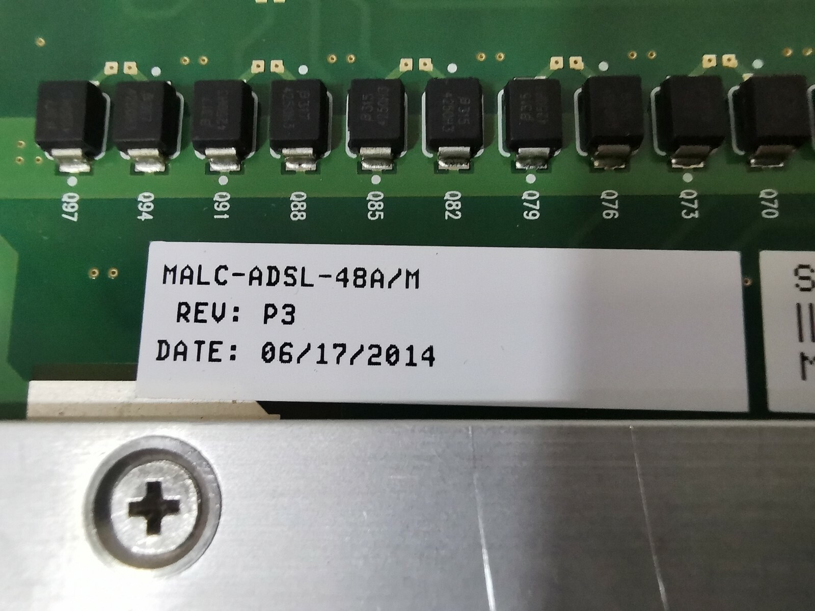 ZHONE ADSL-48 ZHONE MALC-ADSL 48 A/M CARD ADSL 48 ANNEX A/M 4