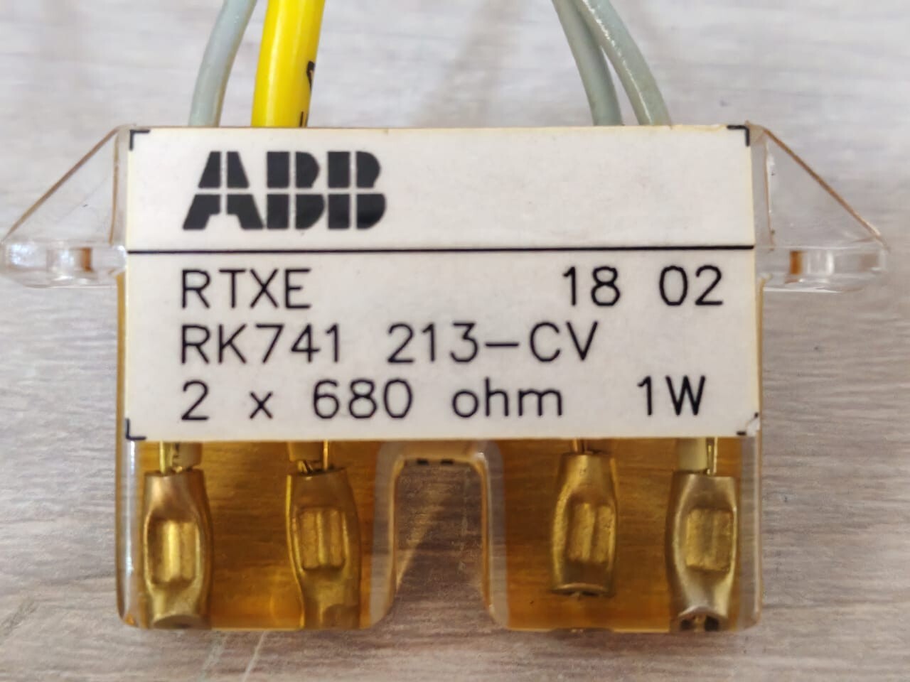 ABB RTXE-18-02 ABB RTXE 18 02 / RK 741 213-CV 2X 680 OHM 1W 3
