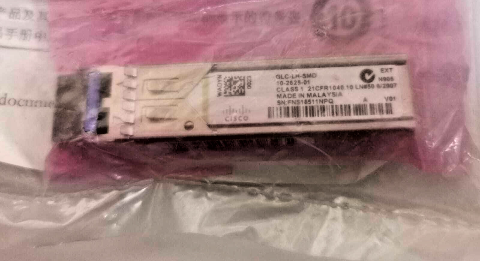 Cisco GLC-LH-SMD CISCO GLC-LH-SMD /10-2625-01 TRANCEIVER MODULE 2