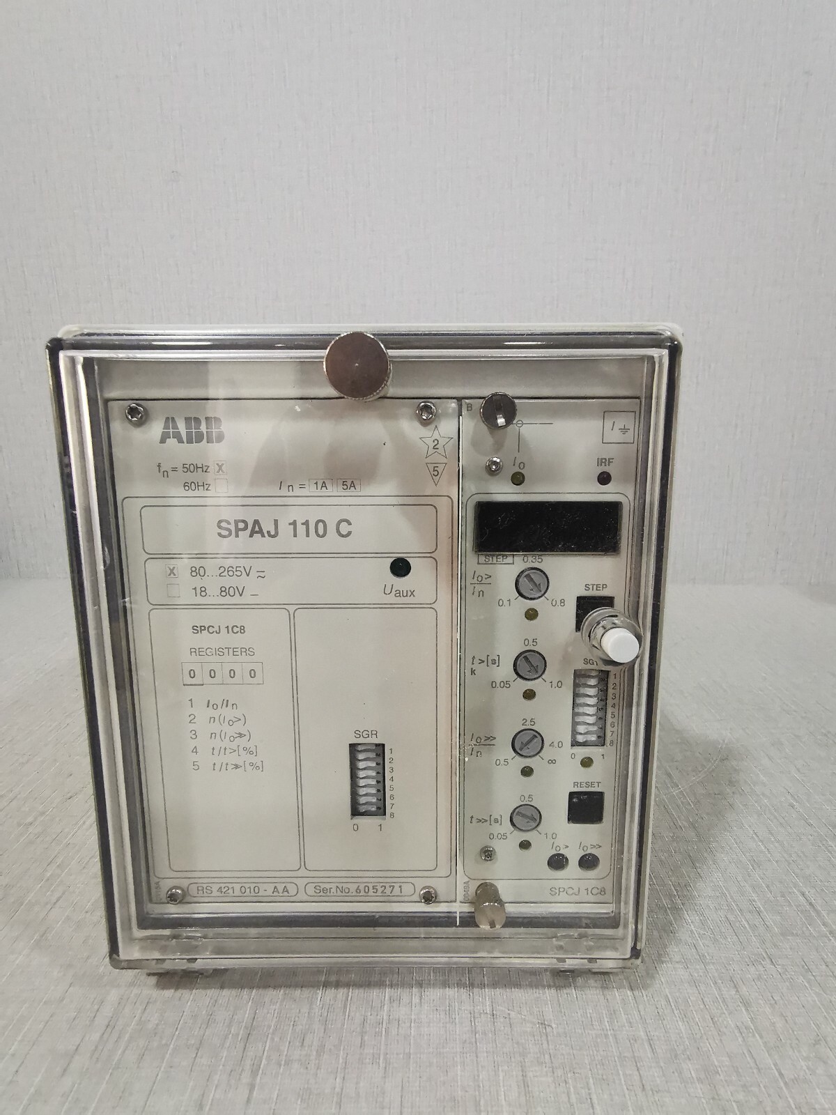 ABB OY DISTRIBUTION AUTOMATION SPAJ 110 C/ SPAJ 110 C-AA REV.APROTECTION RELAY