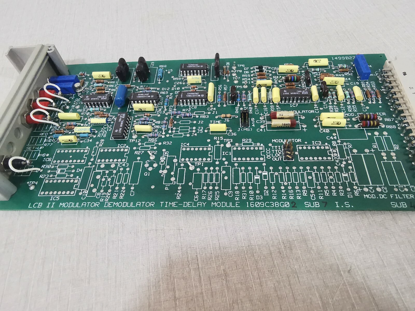 ABB 1609C38G0 ABB 1499B27-5 LCB II MODULATOR DEMODULATOR TIME DELAY MODULE 1609C38G0 2