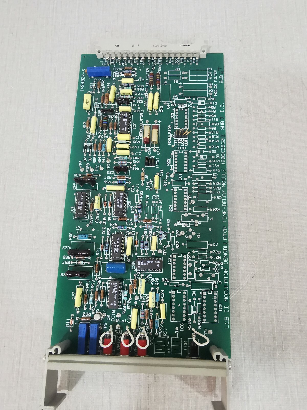 ABB 1609C38G0 ABB 1499B27-5 LCB II MODULATOR DEMODULATOR TIME DELAY MODULE 1609C38G0 5
