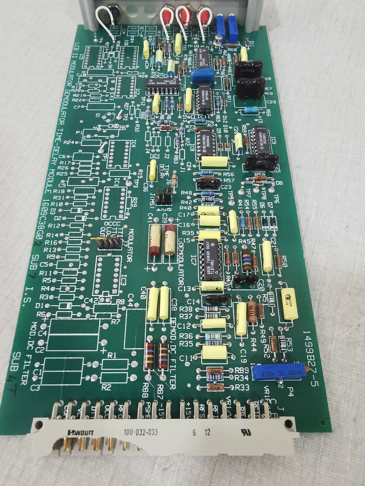 ABB 1609C38G0 ABB 1499B27-5 LCB II MODULATOR DEMODULATOR TIME DELAY MODULE 1609C38G0 6