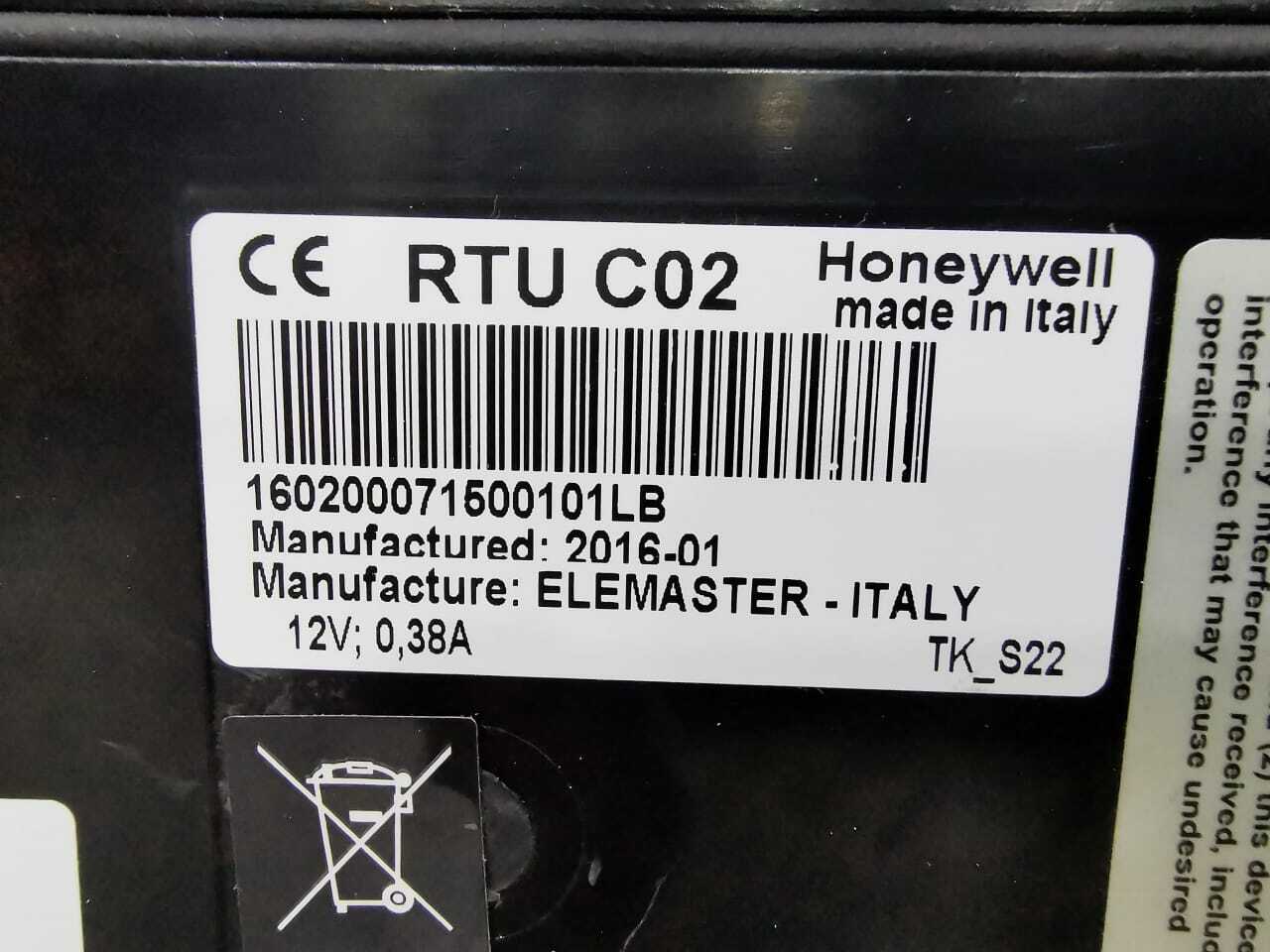 Honeywell 80.00.0C.50.11.03.30.02 HONEYWELL RTU CO2 TEMALINE 12V;0.38A 3