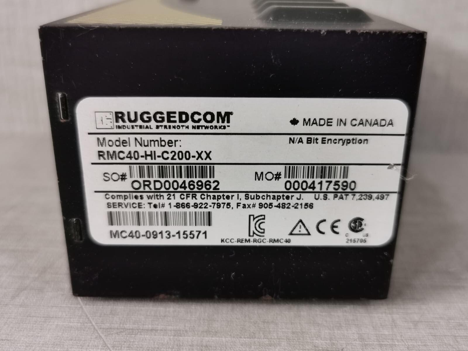 RUGGEDCOM RMC40-HI-C200-XX RUGGEDCOM RMC40-HI-C200-XX Ethernet Switch 4