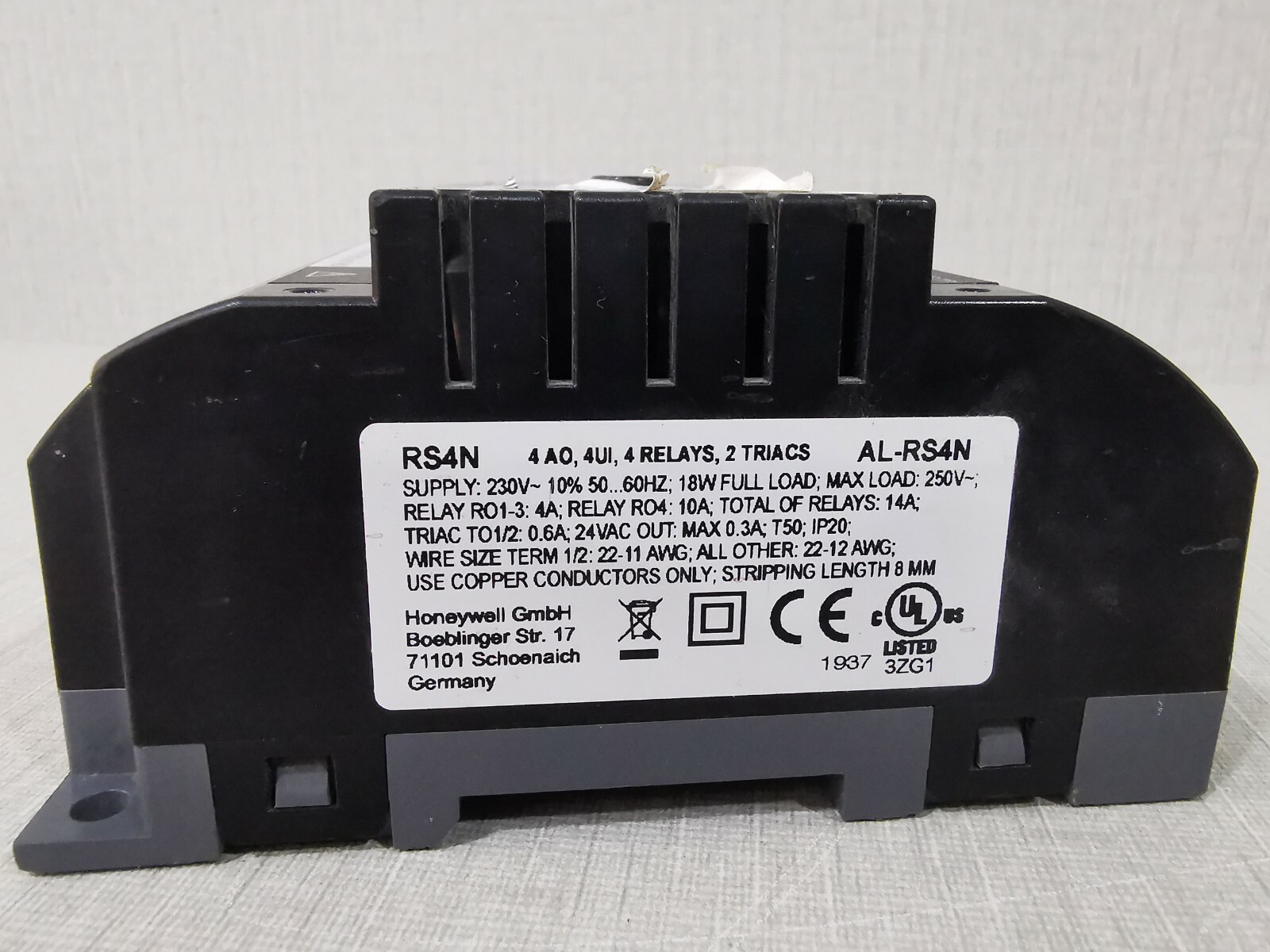 Alerton AL-RS4N Alerton AL-RS4N Bacnet IRM Application FCU Controller RS4N 230V 6