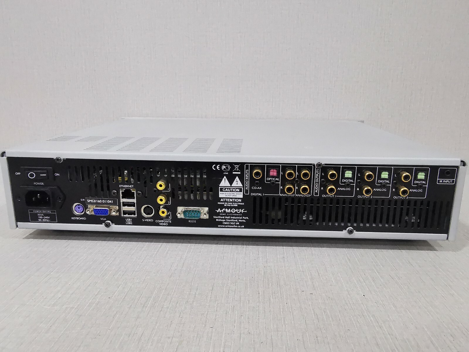Systemline SMS3/160 Systemline Server SMS3/160 3 Output Music Server 3