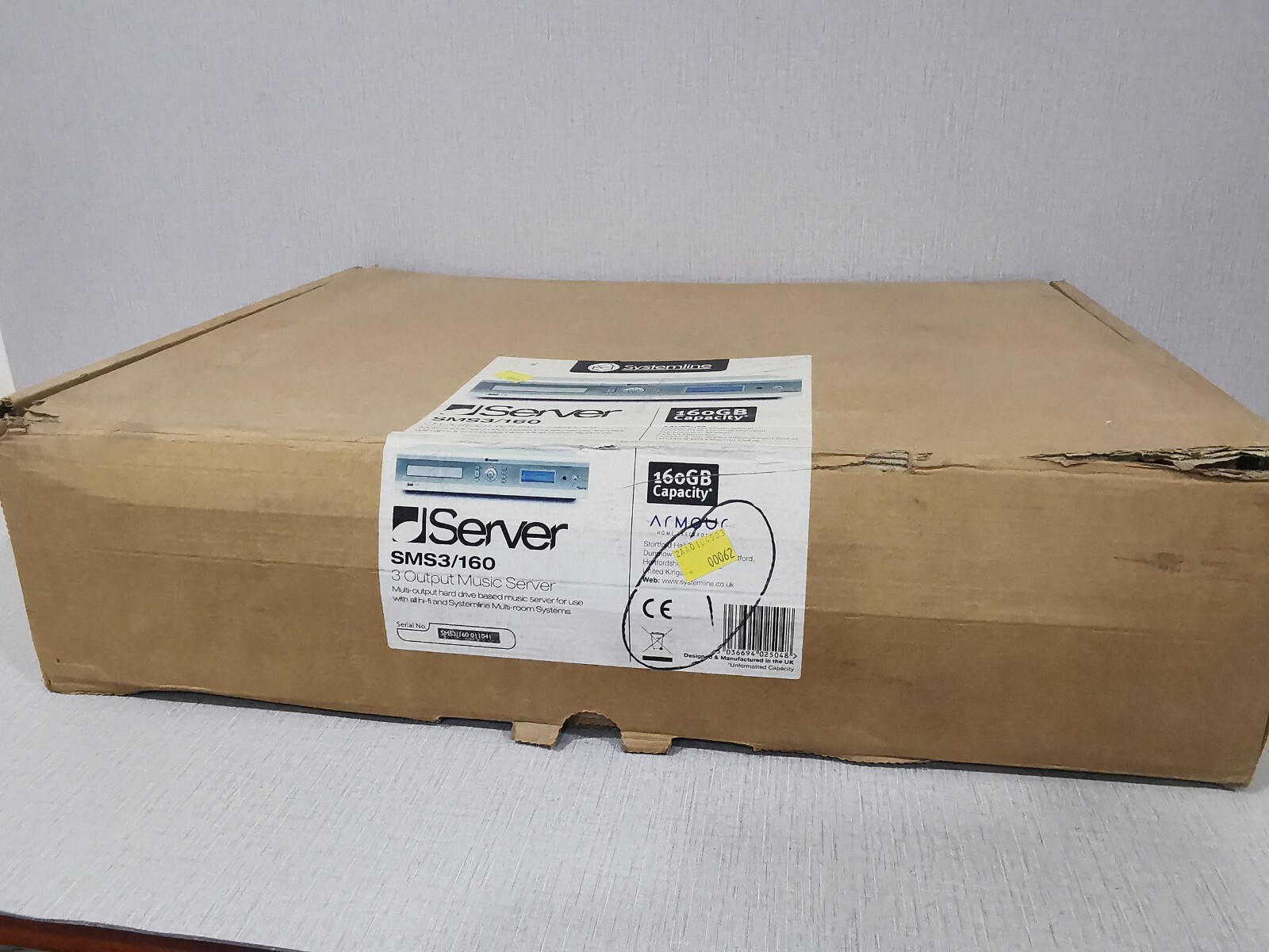 Systemline SMS3/160 Systemline Server SMS3/160 3 Output Music Server 7