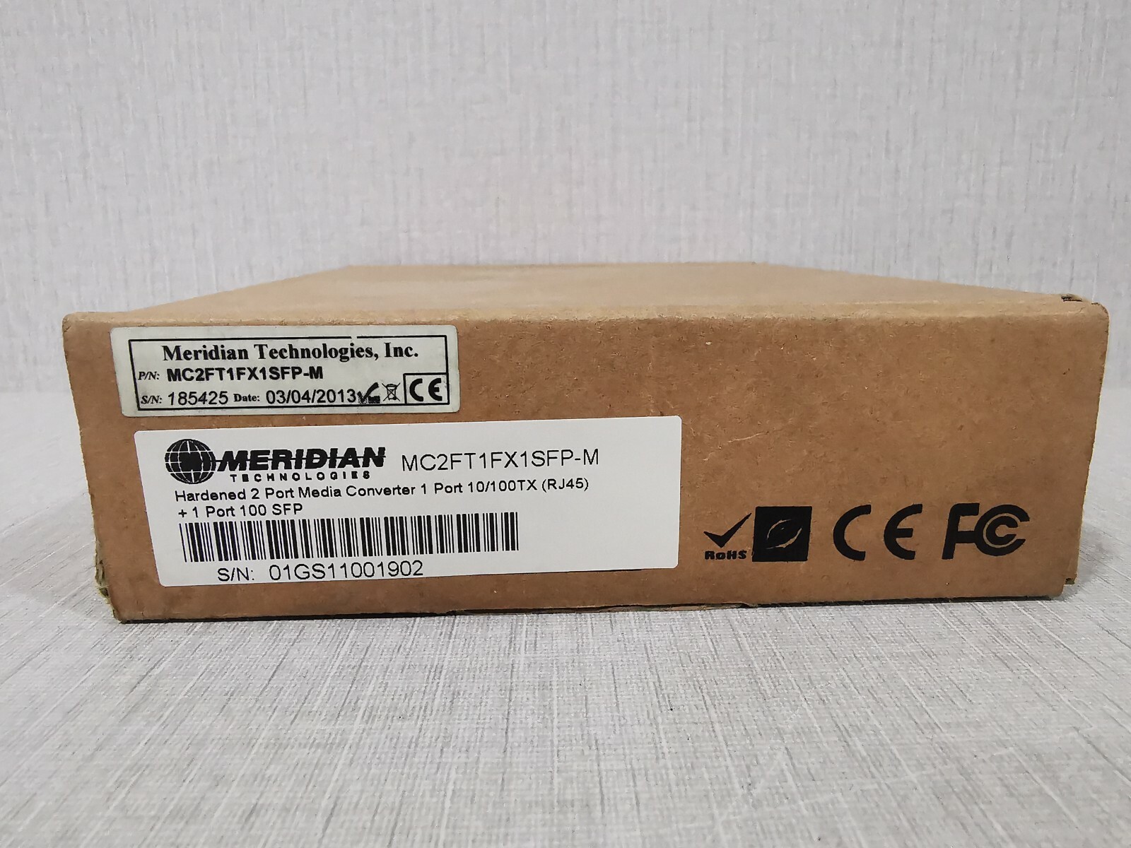 Meridian MC2GT1GX1SFP-M MERIDIAN MC2GT1GX1SFP-M /MC2FT1FX1SFP-M Hardened 2 Port Media Converter PORT 6
