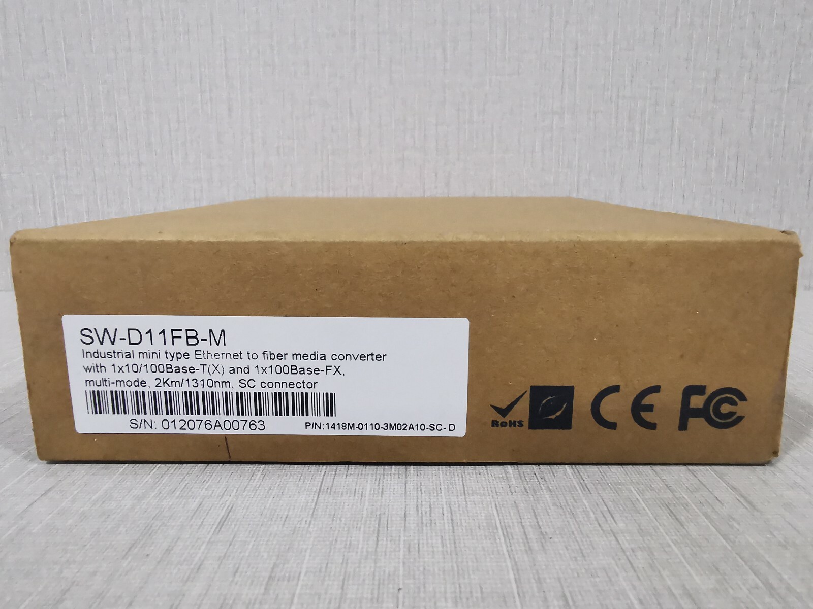 Media Converter D11FB-M MEDIA CONVERTER SW-D11FB-M Industrial Media Converter WITH 1X10/ 100BASE -TX 7