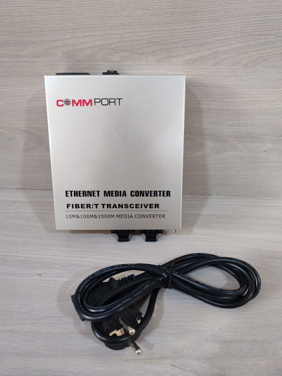 COMMPORT ETHERNET MEDIA CONVERTER FIBER/T TRANSCEIVER WITH FHILTY BOX