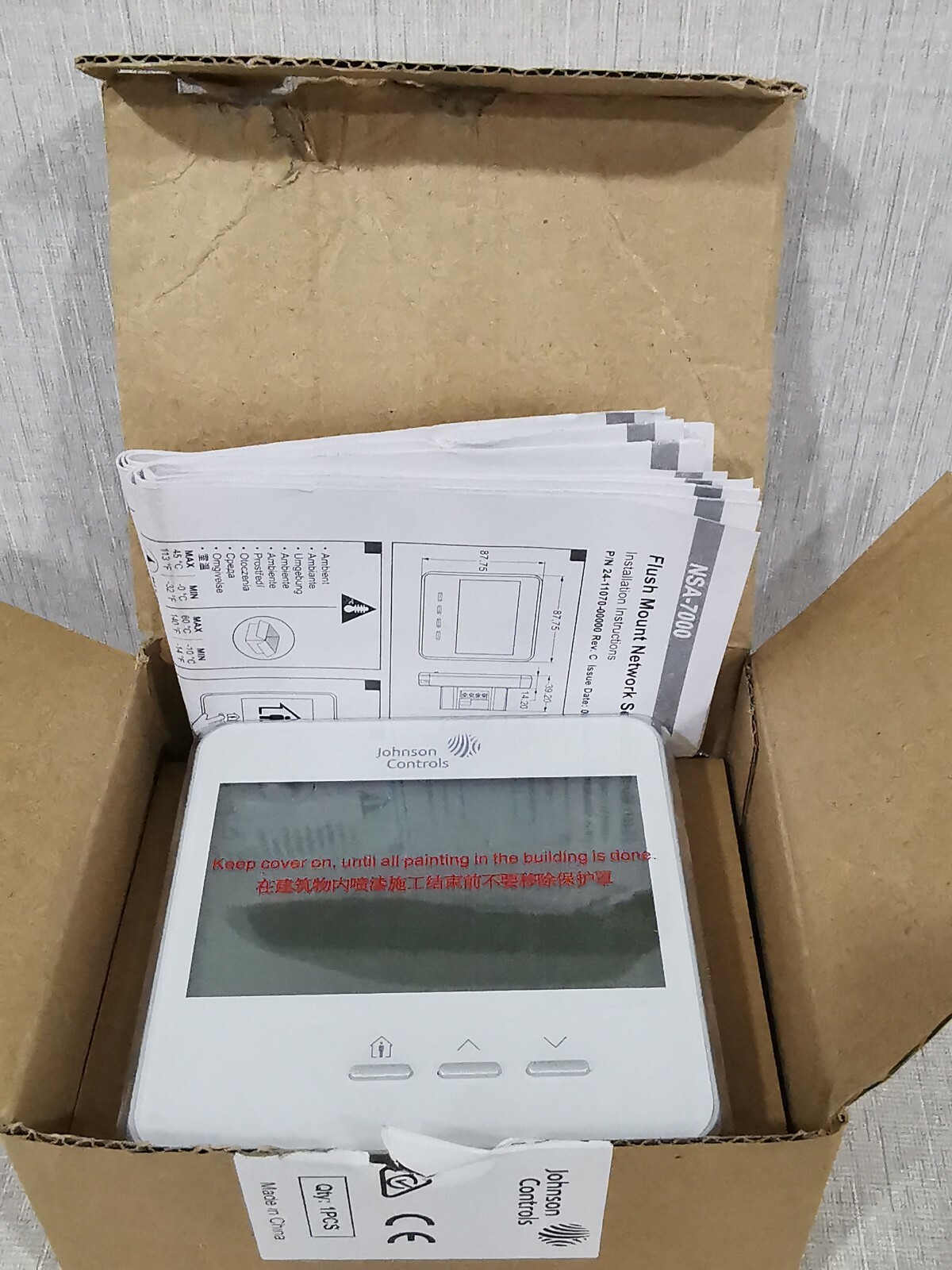 Johnson Controls NSA_FTB7003-0 JOHNSON CONTROL NSA_FTB7003-0 TEMPERATURE CONTROL 9