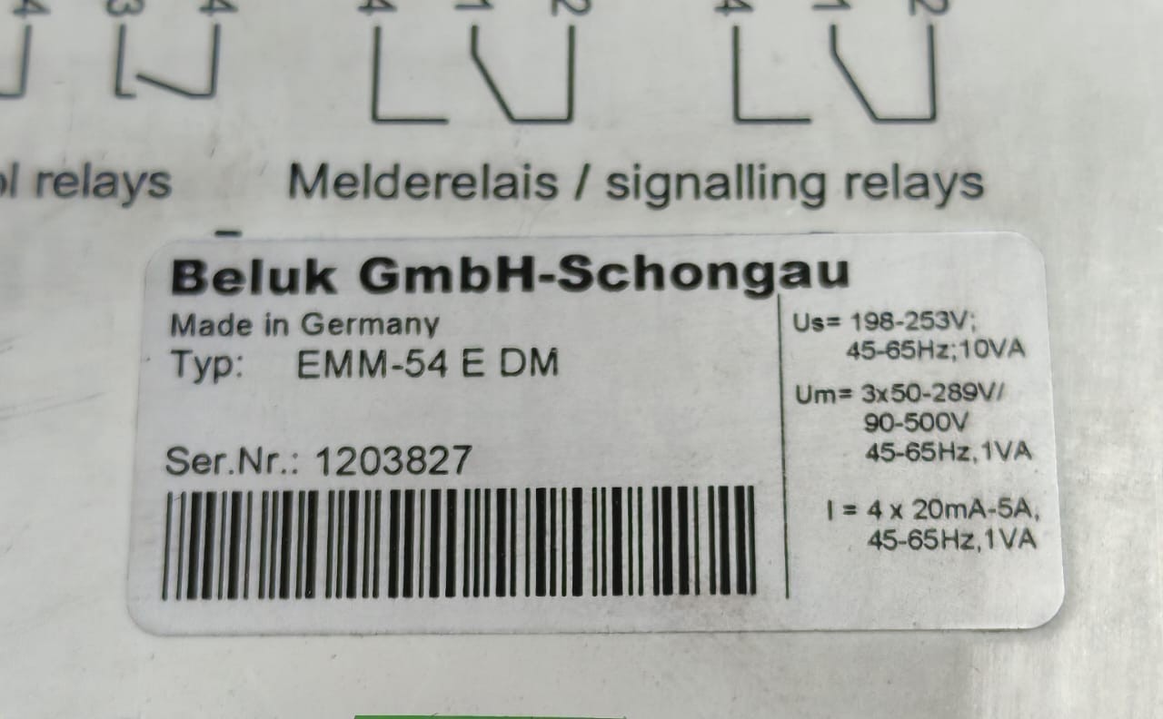 BELUK EMM-54 E DM BELUK EMM-5 Power Analyzer EMM-54 E DM 7