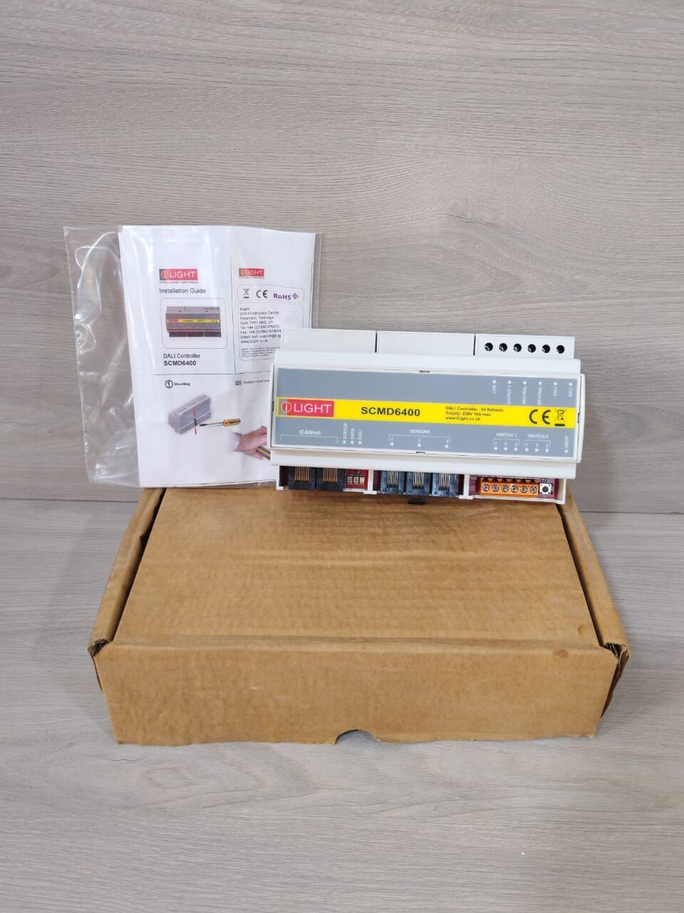 ILight SCMD6400 DIN RAIL DALI CONTROLLER 64 BALLASTS 230V WITH FHILTY BOX