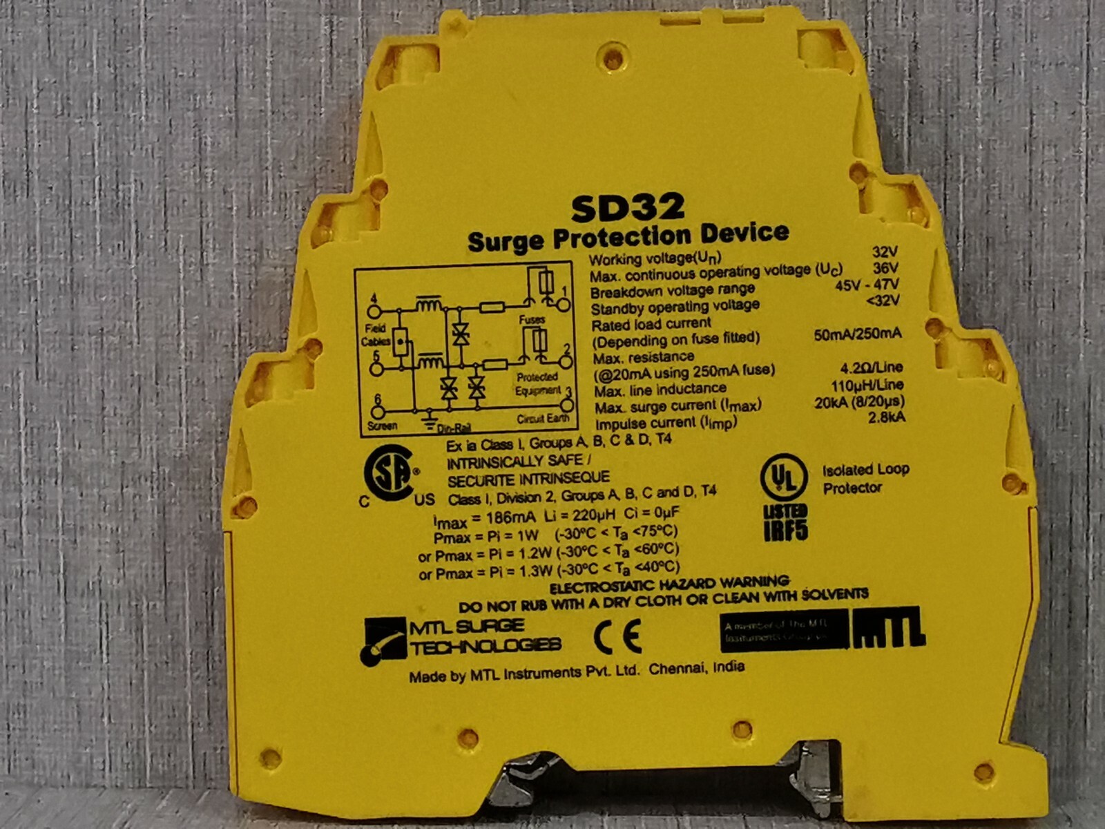 MTL SD32 MTL SD32 Surge Protection Device 4