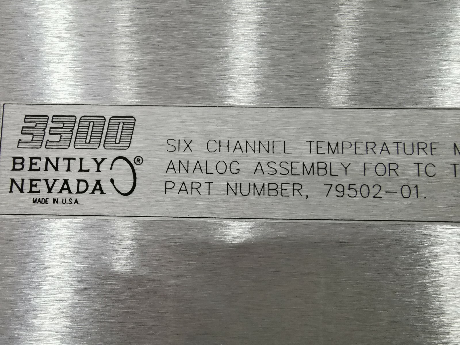 Bently Nevada 79502-01 / 78581-01A Bently Nevada 3300 SIX CHANNEL TEMPERATURE MONITOR 79502-01 / 78581-01A 2