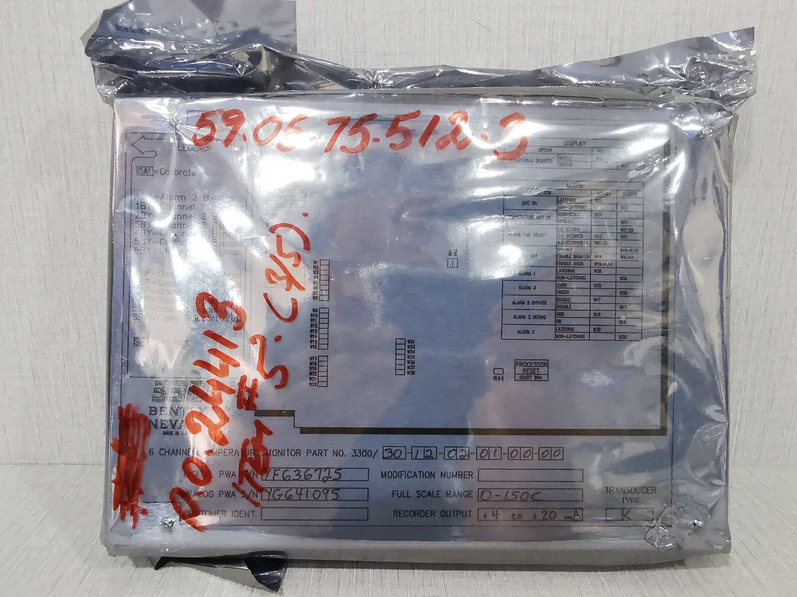 Bently Nevada 3300/30-12-02-01-00-00 Channel Temperature Monitor
