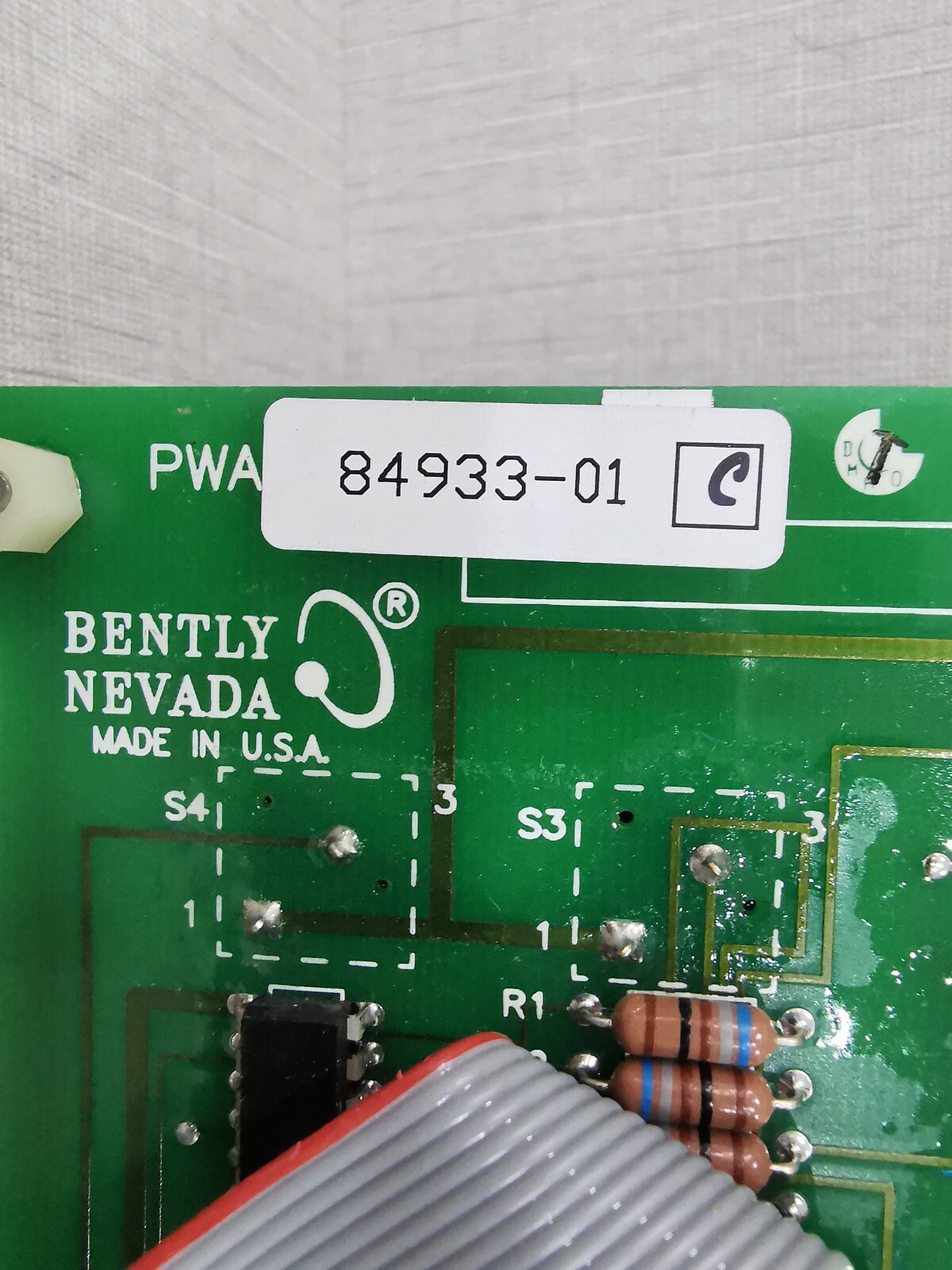 Bently Nevada PWA 84933-01 Bently Nevada 3300/30 SIX CHANNEL TEMPERATURE MONITOR PWA 84933-01 3