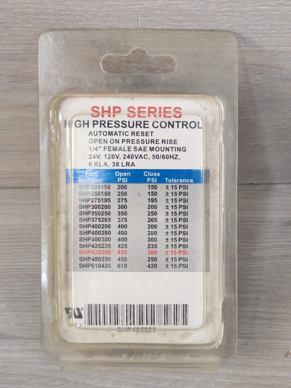 Beacon SHP425300 BEACON SHP425300 425 300 HIGH PRESSURE CONTROL 7