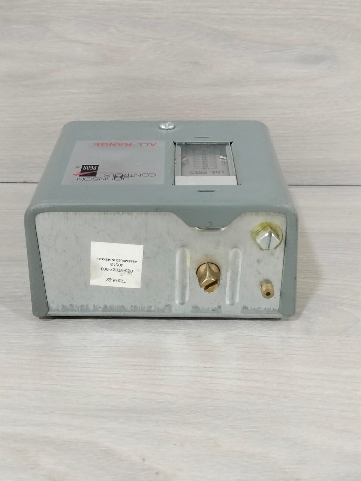Johnson Controls PENN 025-17027-003 JOHNSON CONTROLS P70GA-22 PENN 025-17027-003 PRESSURE CONTROL 6