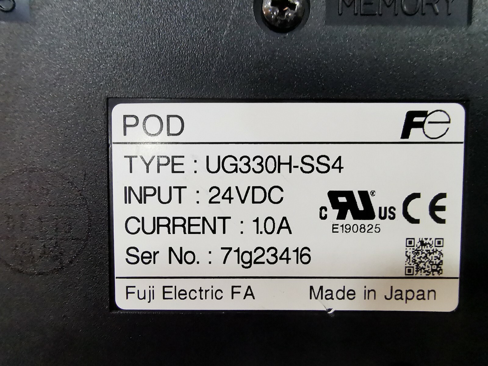 Fuji UG330H-SS4 FUJI UG330H-SS4 TOUCH SCREEN POD 3