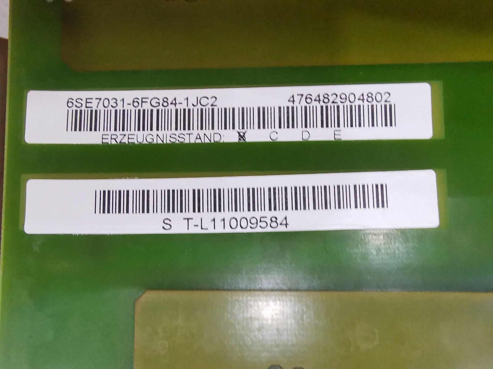 Siemens 6SE7031-6FG84-1 JC2 SIEMENS 6SE7031-6FG84-1 JC2 INVERTER ACCESSORIES TESTED 8