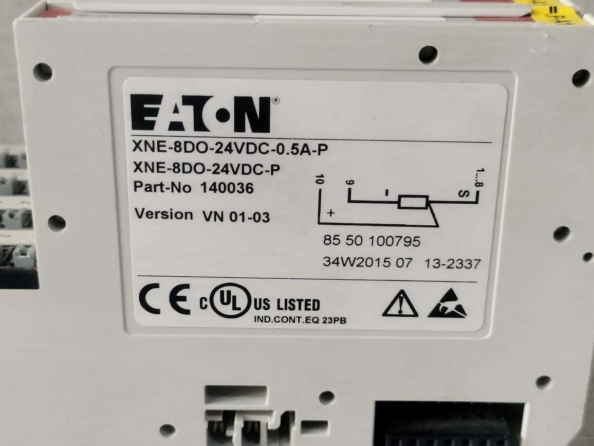 Eaton XNE-8DO-24VDC-0.5A-P EATON XNE-8DO-24VDC-0.5A-P DIGITAL OUTPUT MODULE 140036 4