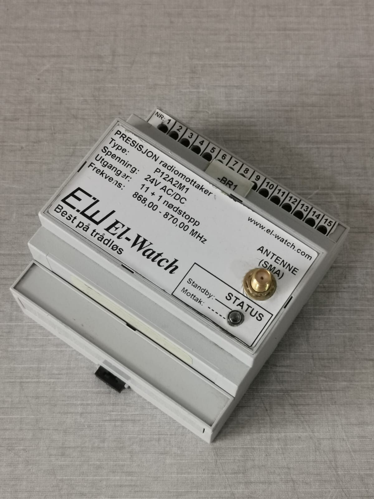 EL-Watch P12A2M1 EL-Watch PRESISJON RADIOMOTTAKER P12A2M1 24V AC/DC 4