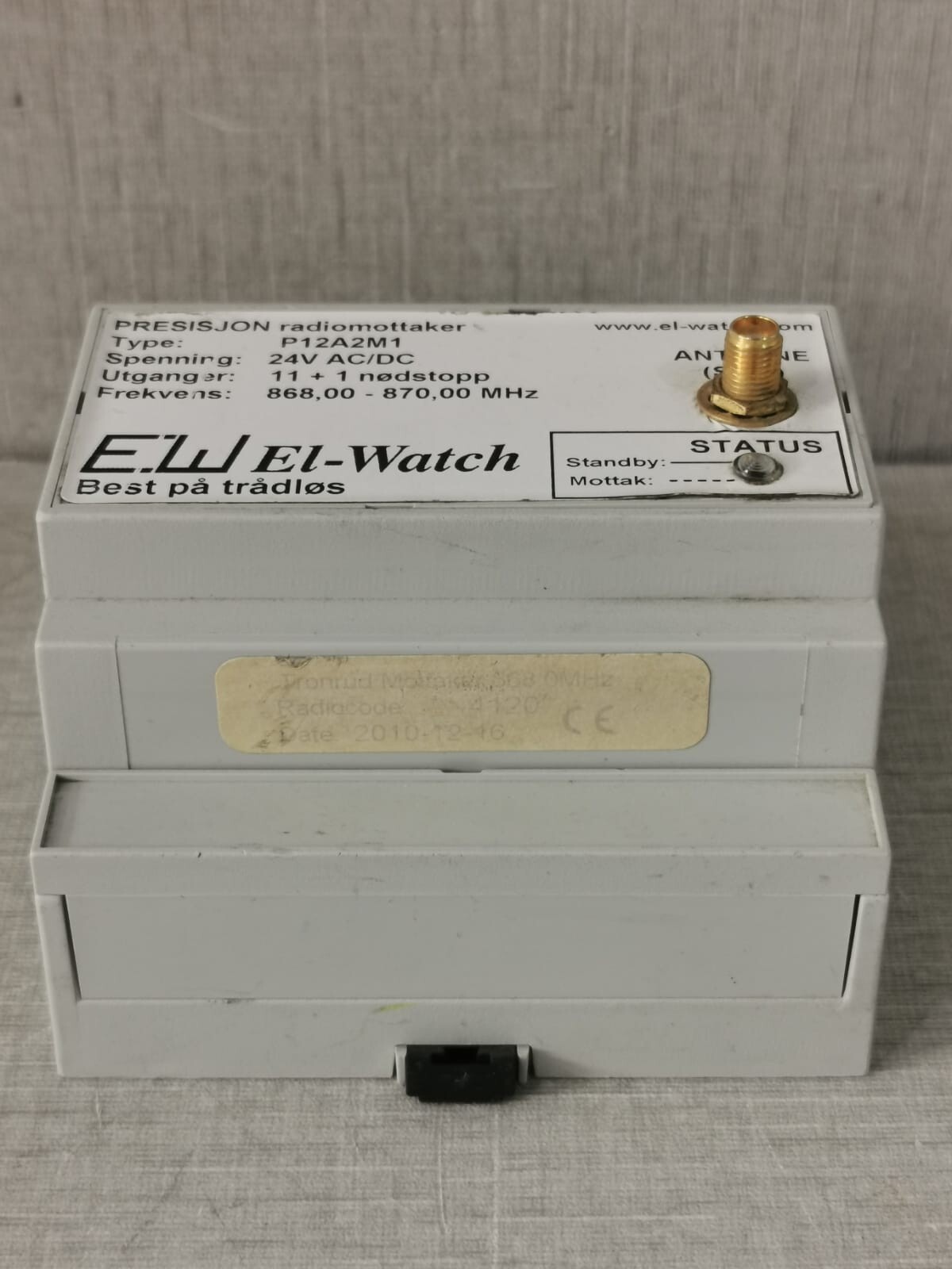 EL-Watch P12A2M1 EL-Watch PRESISJON RADIOMOTTAKER P12A2M1 24V AC/DC 7