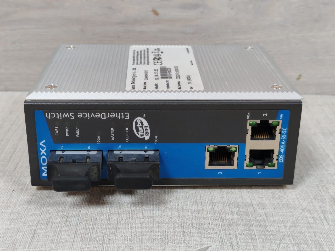 MOXA P/N 1201000001000 REV.1.0 MOXA EtherDevice Switch EDS-405A-SS-SC P/N 1201000001000 REV.1.0-W/O DATA CABLE 7