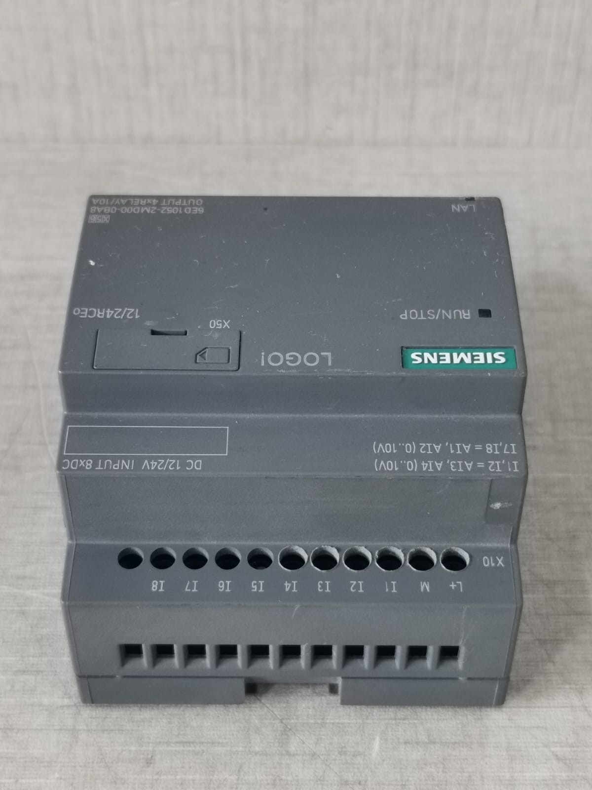 Siemens 6ED1052-2MD00-0BA8 Siemens 6ED1052-2MD00-0BA8 OUTPUT 4xRELAY/10A 3
