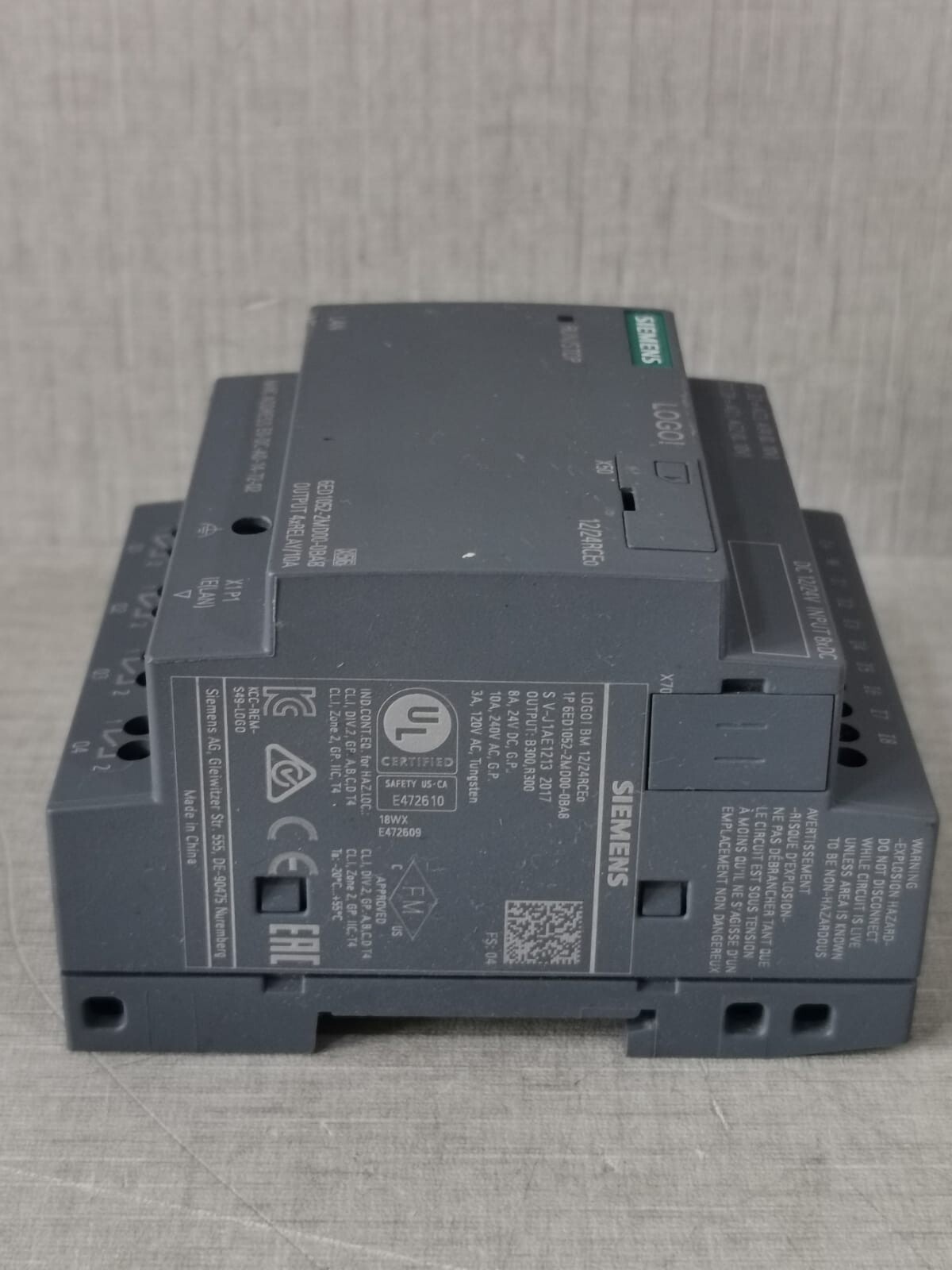 Siemens 6ED1052-2MD00-0BA8 Siemens 6ED1052-2MD00-0BA8 OUTPUT 4xRELAY/10A 4