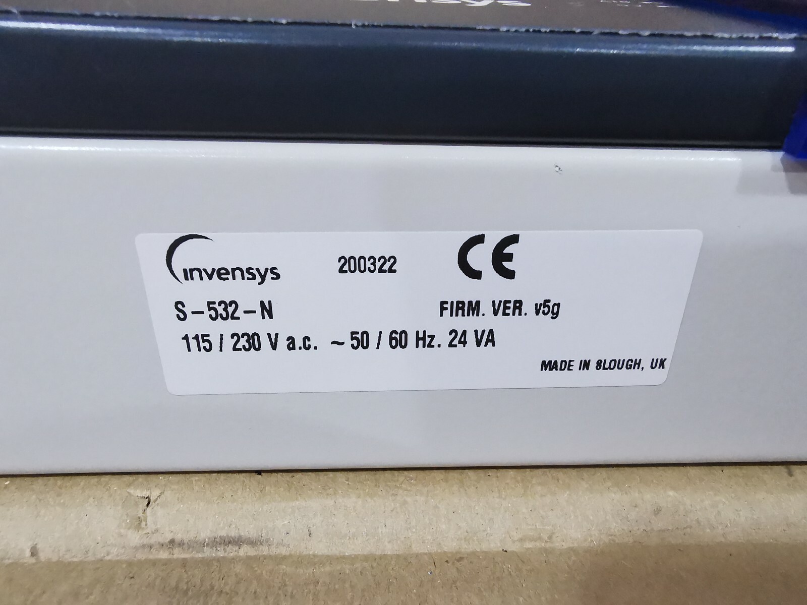 Invensys S-532-N INVENSYS S-532-N / UNC532 FIRM.VER v5g 115/230VAC 50/60Hz 24VA 3