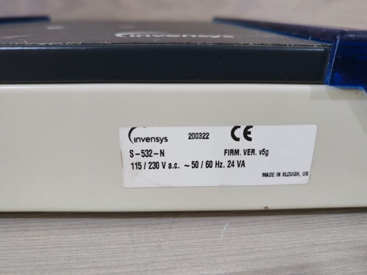 Invensys UNC532 INVENSYS UNC532 S-532-N F/W V5G 115/230VAC 50/60Hz 24VA 7