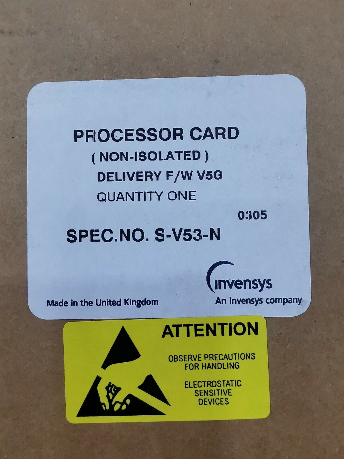 Invensys CARD-027924 Invensys S-UNC-AI PROCESSOR CARD 027924 3