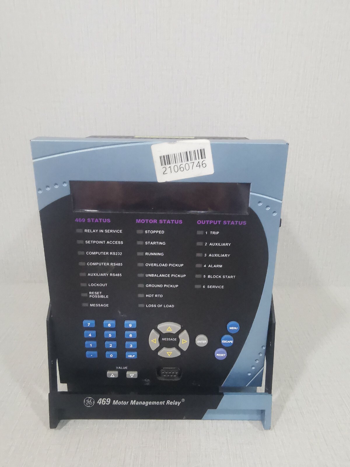 GE RELAY-469 GE MULTILIN SR469 MOTOR MANAGEMENT RELAY 469-P1-LO-A20-T 3