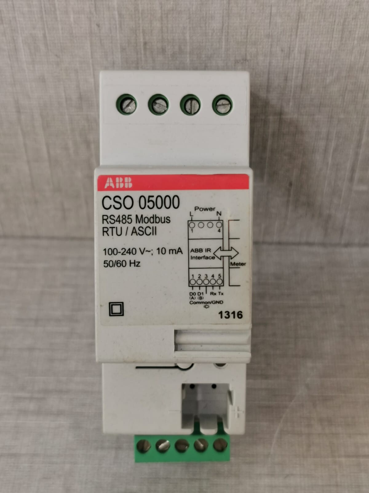 ABB CSO 05000 RS485 Modbus RTU/ASCII