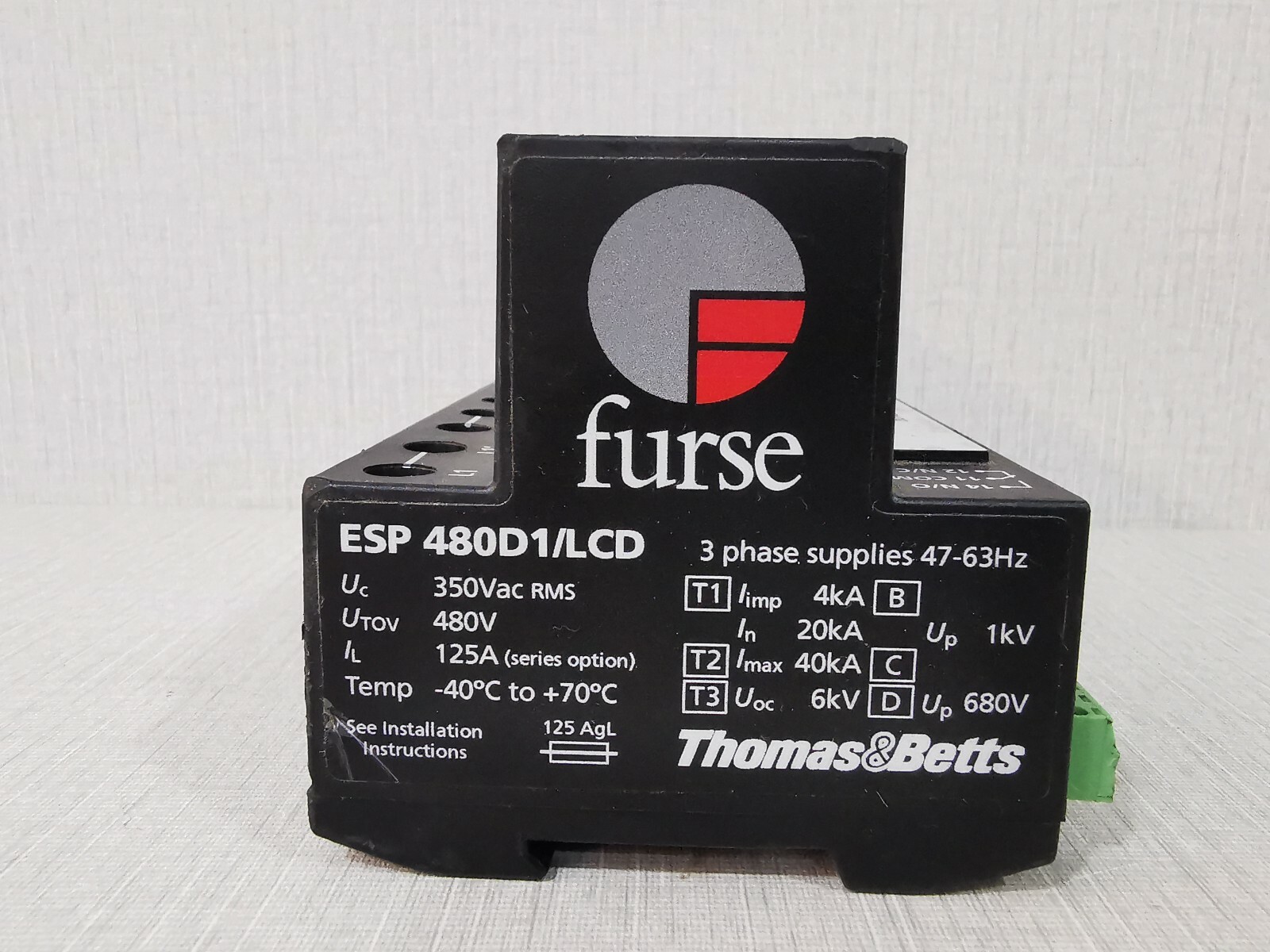 Furse ESP 480D1/LCD Furse ESP 480D1/LCD Overvoltage Protection 2