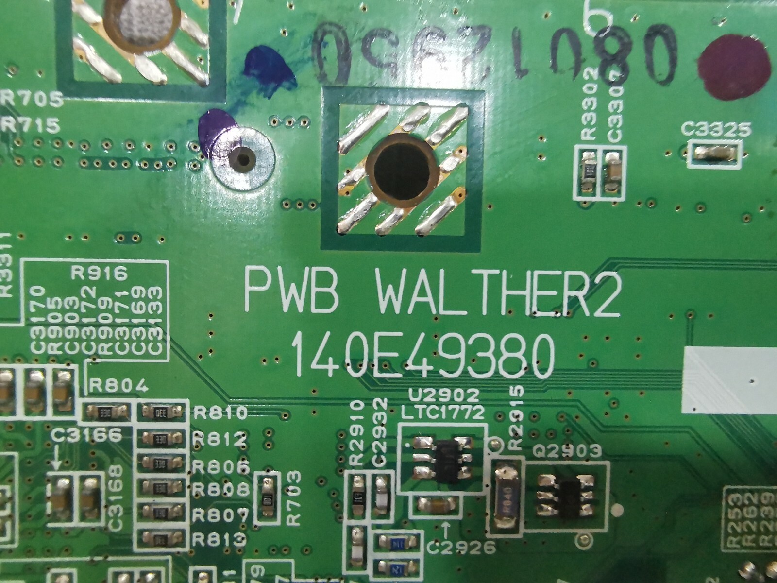 Unbranded 140E49380 PWB WALTHER2 140E49380 PCB BOARD - NEW WITH FILTHY BOX 9