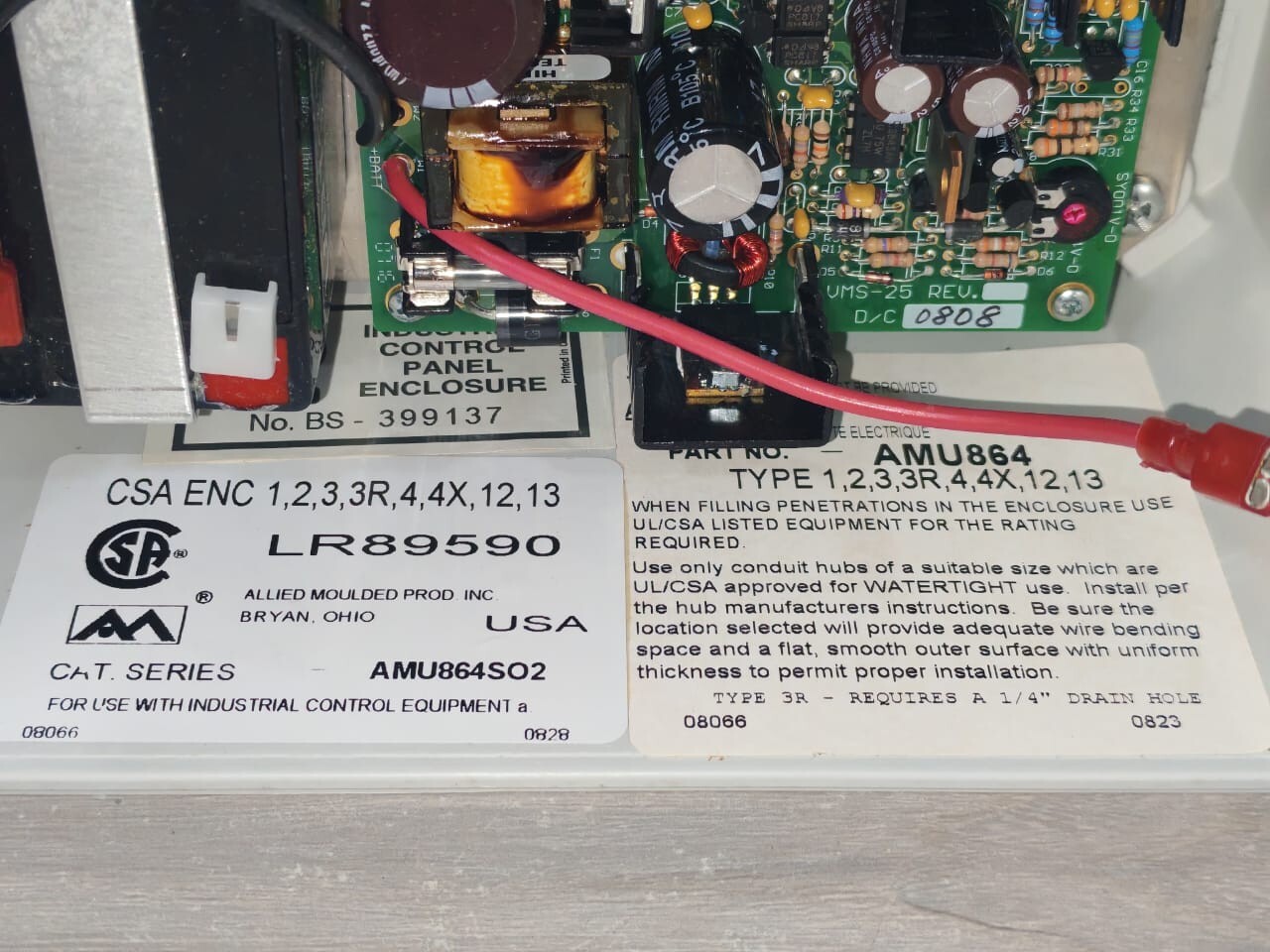 Allied VMS-25 Allied Products VMS-25 BACKUP CONTROL- NEW WITH FILTHY BOX 8