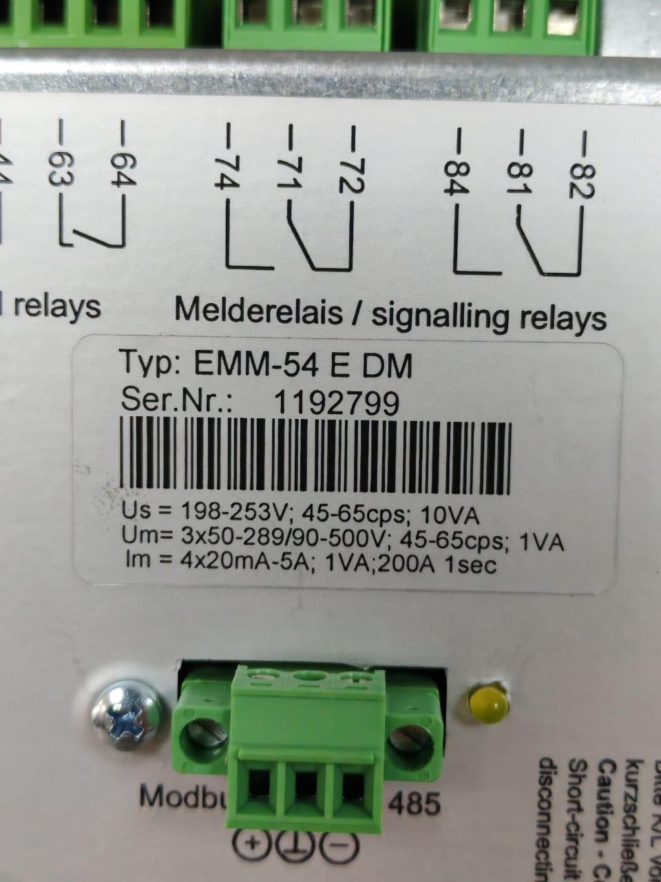 BELUK EMM-54 E DM BELUK EMM-5 Power Analyzer EMM-54 E DM -NEW WITH FILTHY BOX 6