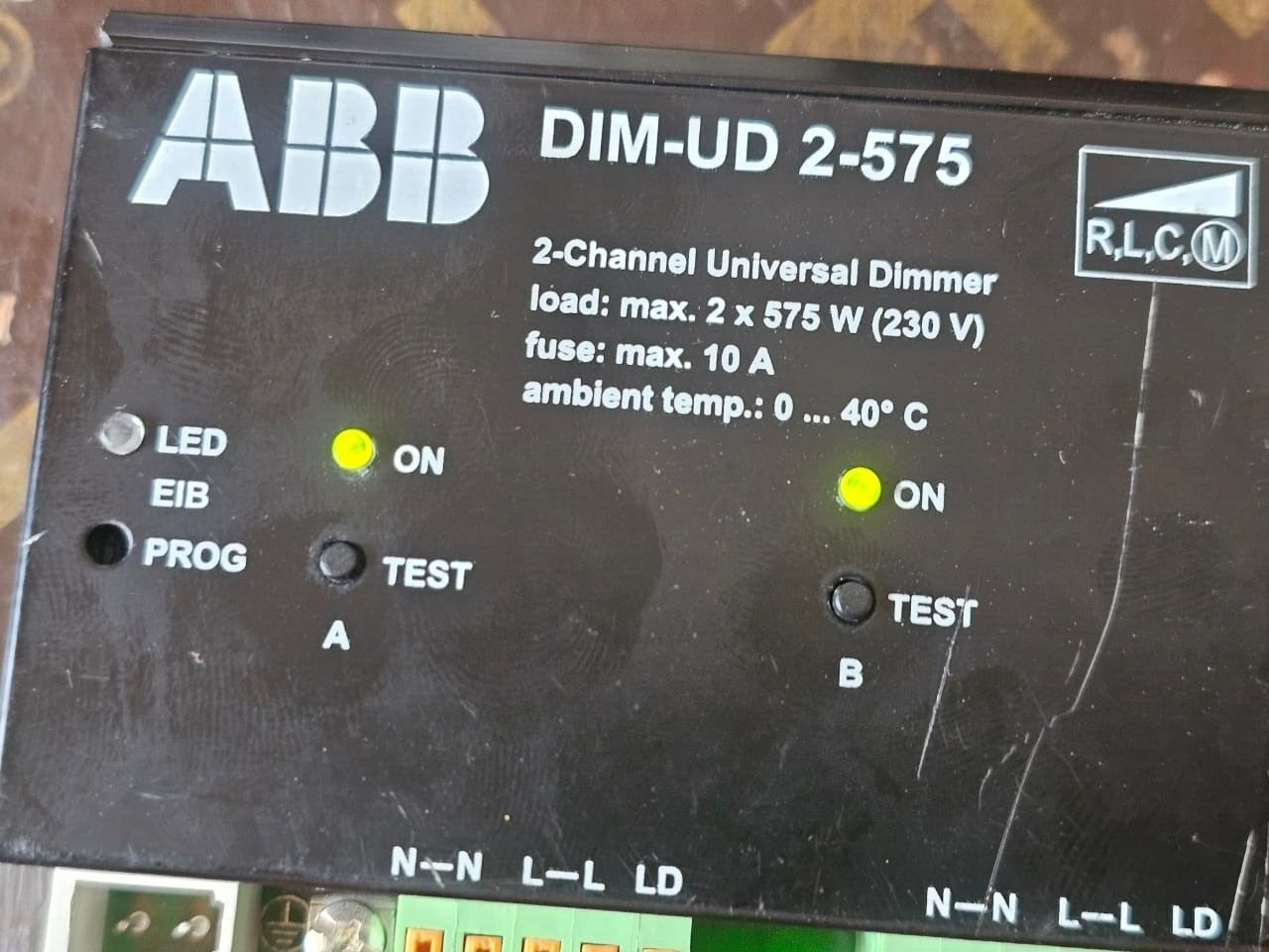 ABB ABB DIM-UD 2-575 / 2 ABB DIM-UD 2-575 / 2- Channel Universal Dimmer 2X575 W 230V 10A - TRIED & TESTED 3