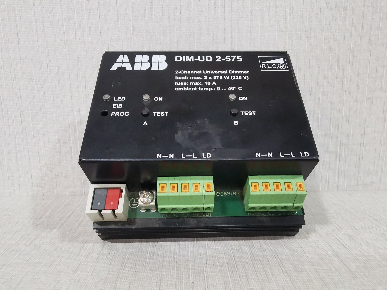 ABB ABB DIM-UD 2-575 / 2 ABB DIM-UD 2-575 / 2- Channel Universal Dimmer 2X575 W 230V 10A - TRIED & TESTED 4