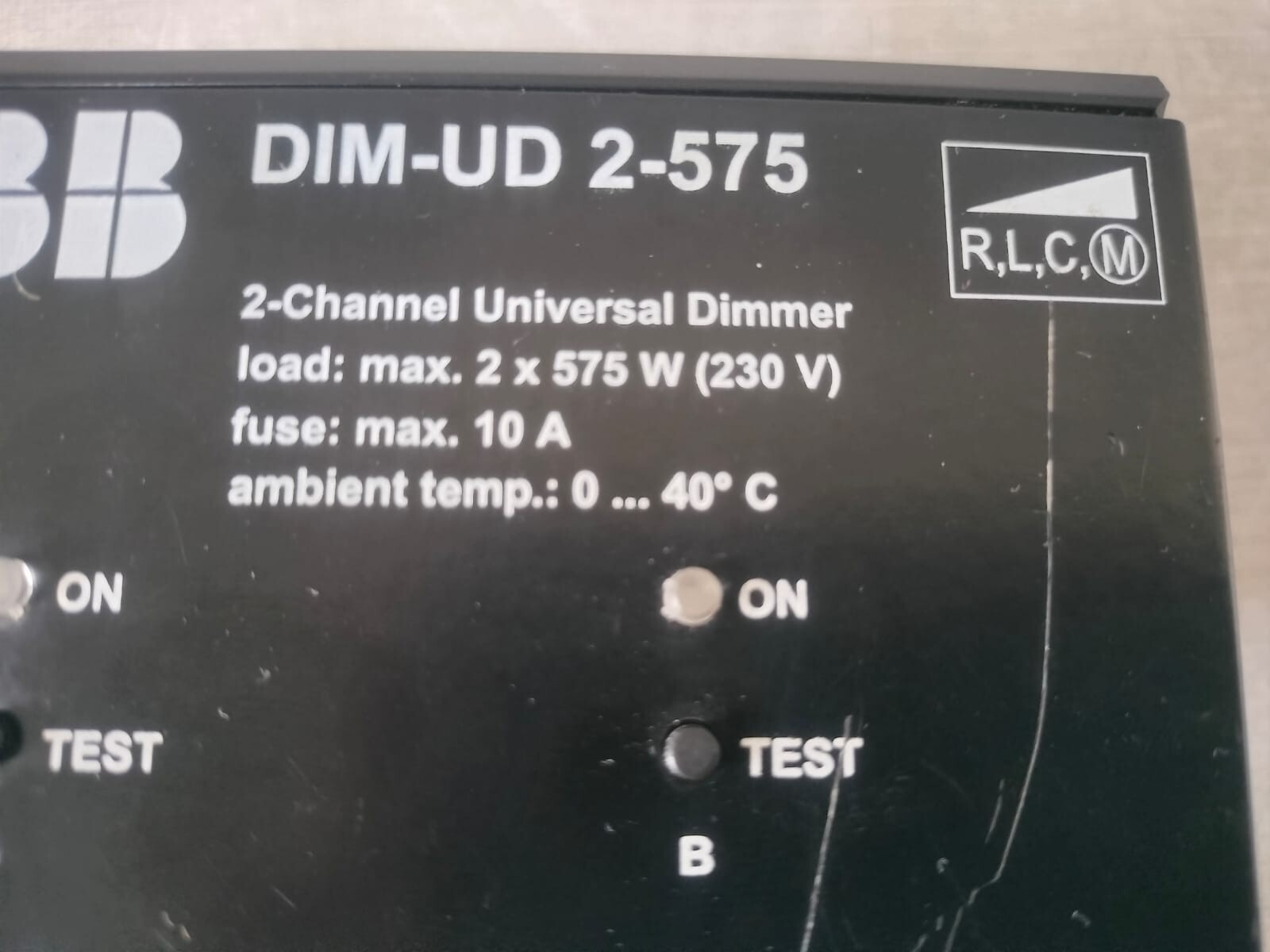 ABB ABB DIM-UD 2-575 / 2 ABB DIM-UD 2-575 / 2- Channel Universal Dimmer 2X575 W 230V 10A - TRIED & TESTED 5