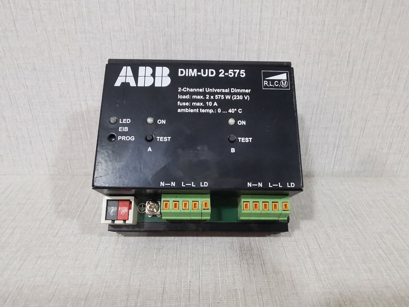 ABB DIM-UD 2-575 / 2- Channel Universal Dimmer 2X575 W 230V 10A - TRIED & TESTED