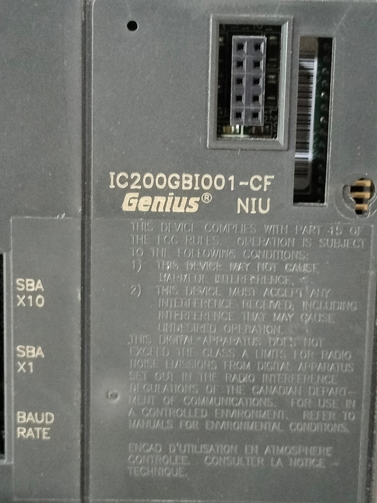 GE Fanuc IC200GBI001-CF GE Fanuc IC200GBI001-CF Genius Network Interface Unit 3