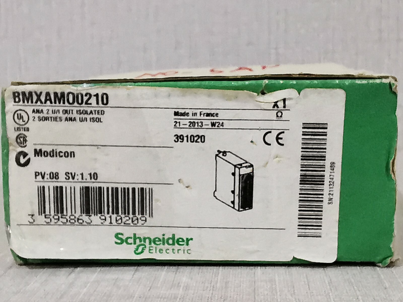 Schneider Electric BMXAMO0210 Schneider Electric BMXAMO0210 ANA 2 U/I OUT ISOLATED 2