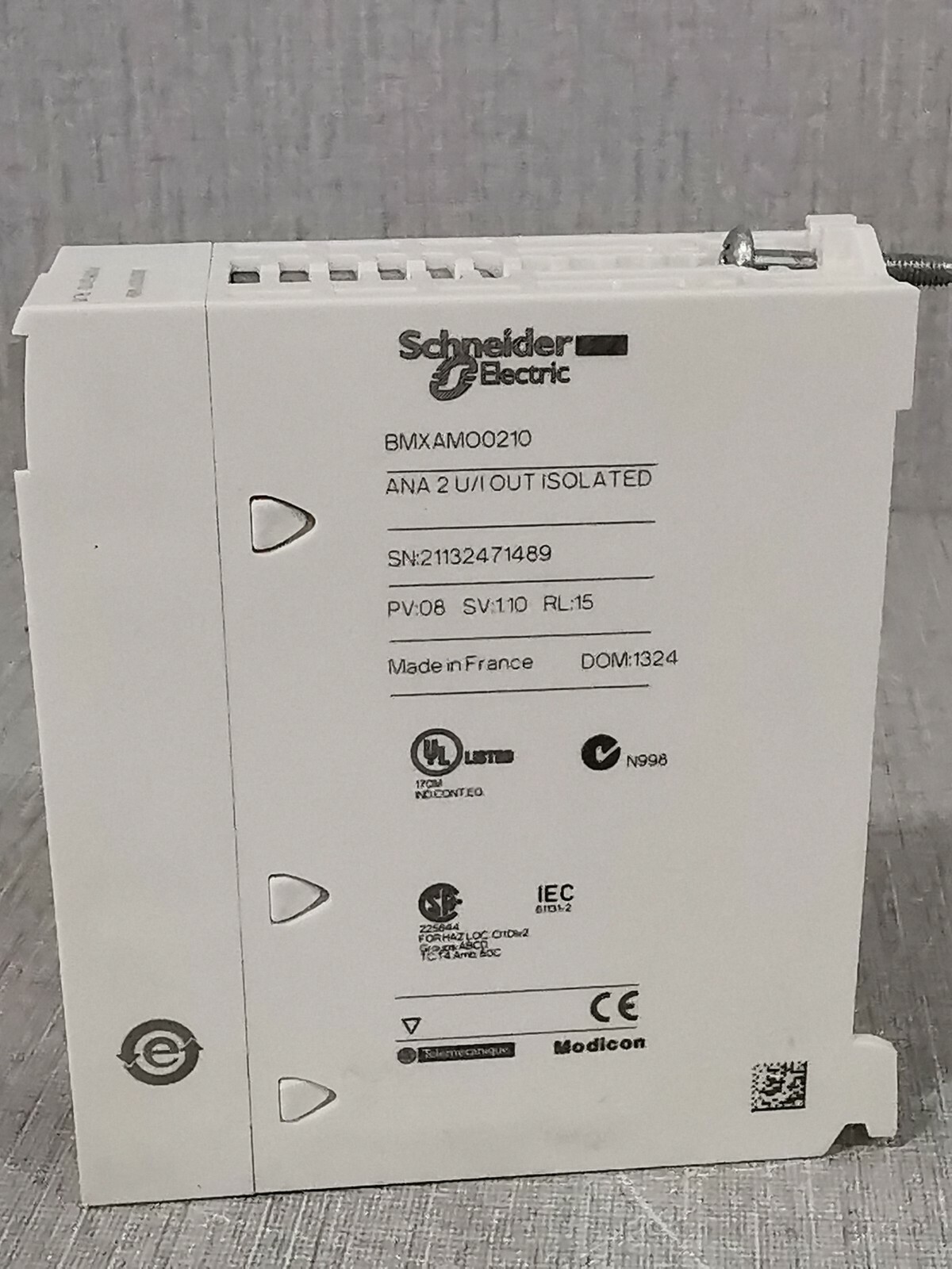 Schneider Electric BMXAMO0210 Schneider Electric BMXAMO0210 ANA 2 U/I OUT ISOLATED 4