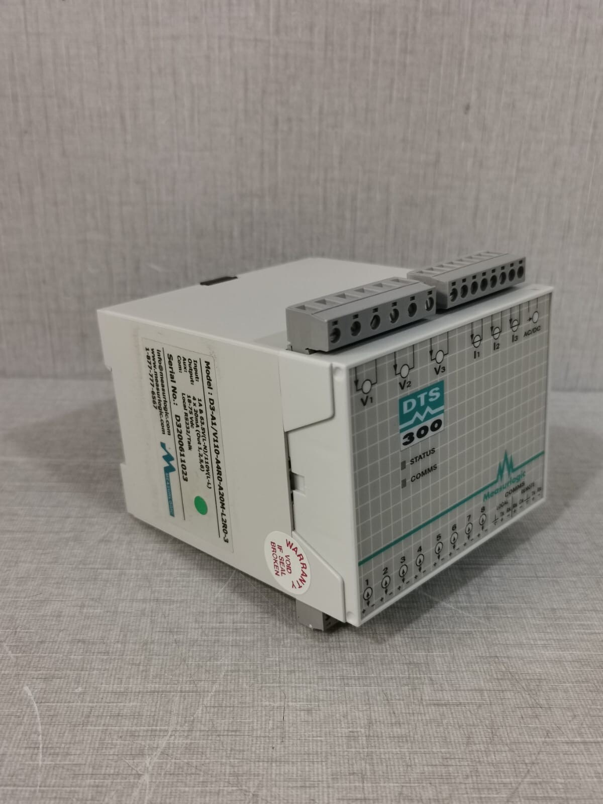 Measurlogic DTS 300 Measurlogic DTS 300 D3-A1/V110-A4R0-A20M-L2R0-3 4